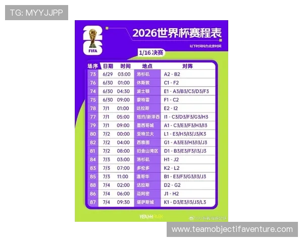 2026年美加墨世界杯赛程表详细对阵关系图全面解析与最新更新